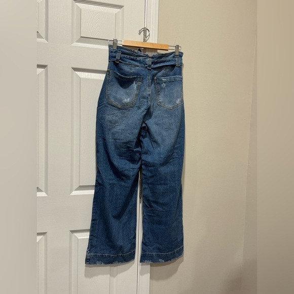 AsiSea belted distressed Jeans made in Columbia Sz 12/30 - Picture 2 of 13